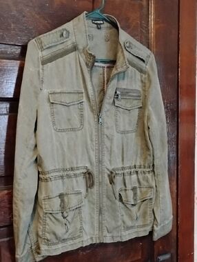 Express Olive Green Field Jacket